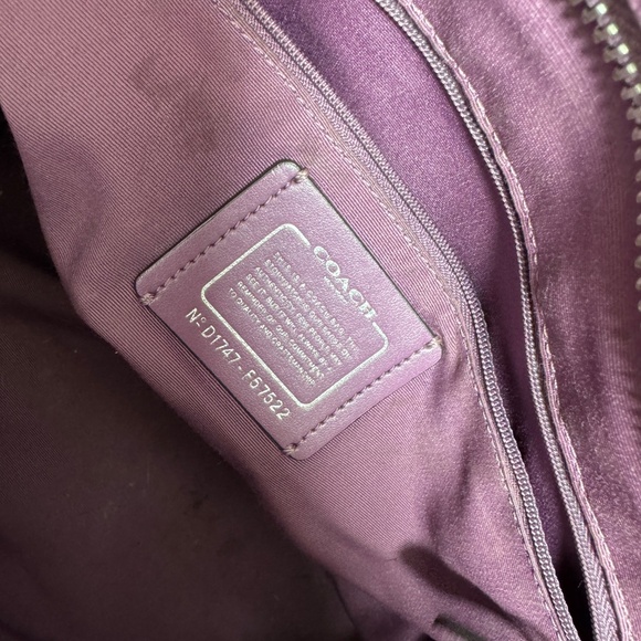 Purple Coach Purse - Picture 5 of 7